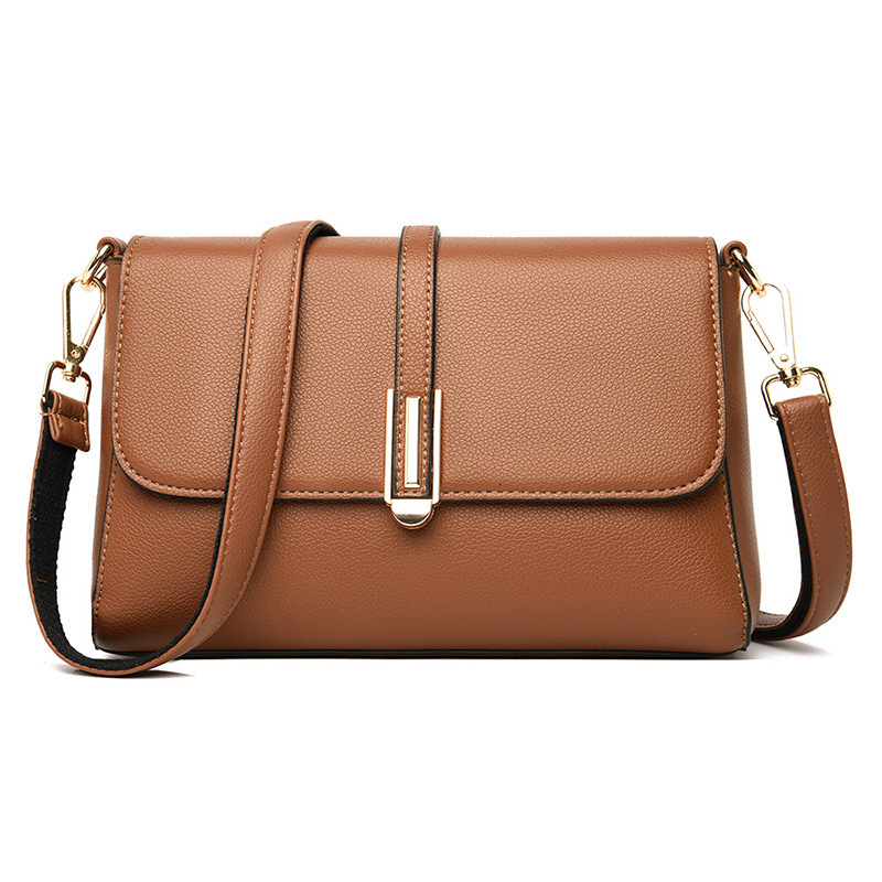 Free Shipping New Fashion Women's Bag Casual Shoulder Crossbody Bag PU Microfiber Leather Luxury Designer Soft Bag