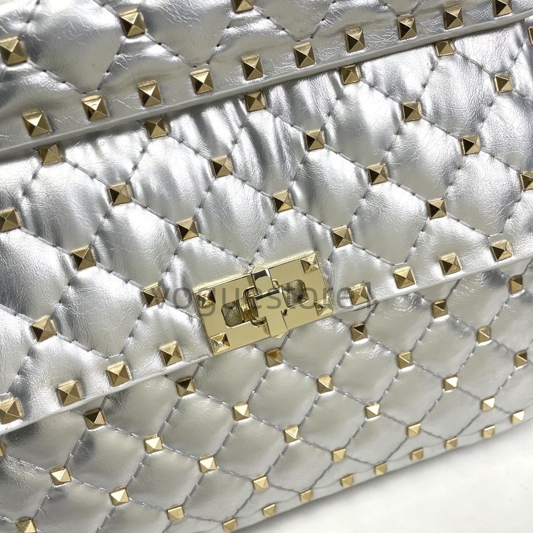 2025 Rockstud Design Rivet Crossbody Chain Flap Casual Versatile Lock Shoulder Export New Designer Brand Bag