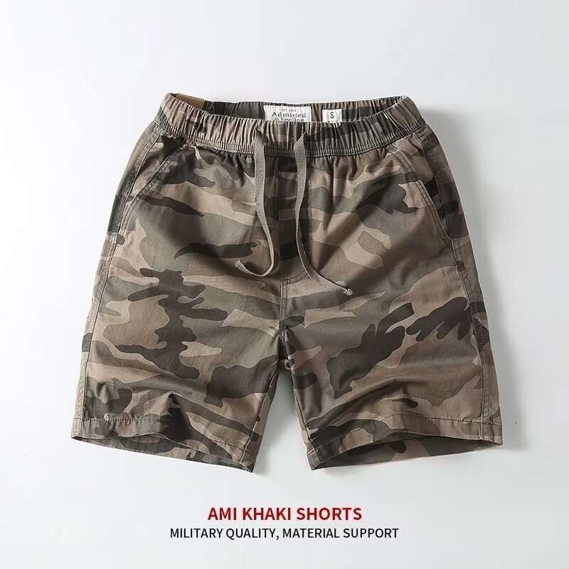 Summer American Style Multi-Pocket Camouflage Cargo For Men Trendy Brand Ins Yu Wenle Casual Loose Mid-Length Shorts B5