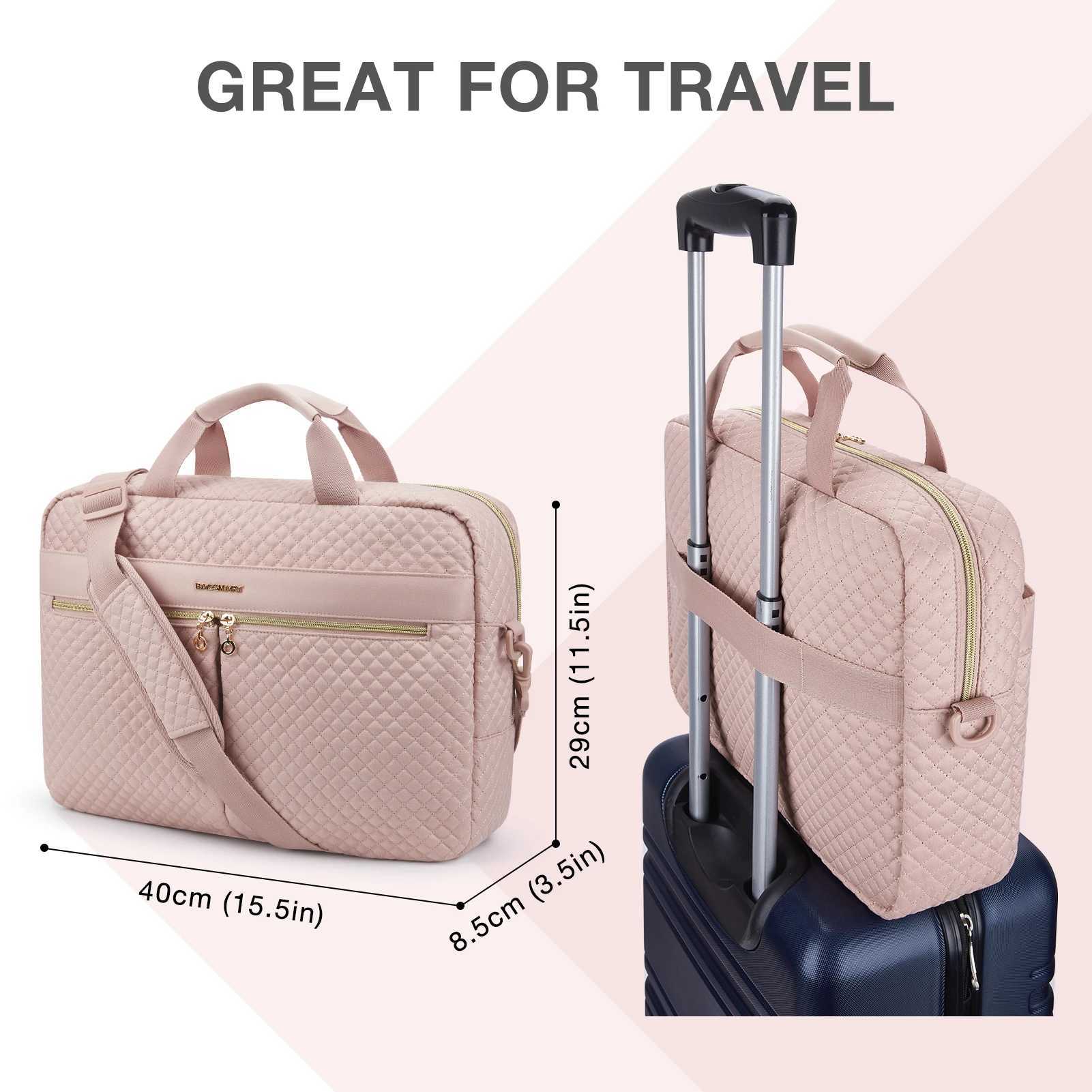 BAGSMART Laptop Bag for Women 15.6 17.3 Inch Macbook Air Pro 13 15 Case Notebook Pouch Computer Handbag Briefcase Work Bag W250610