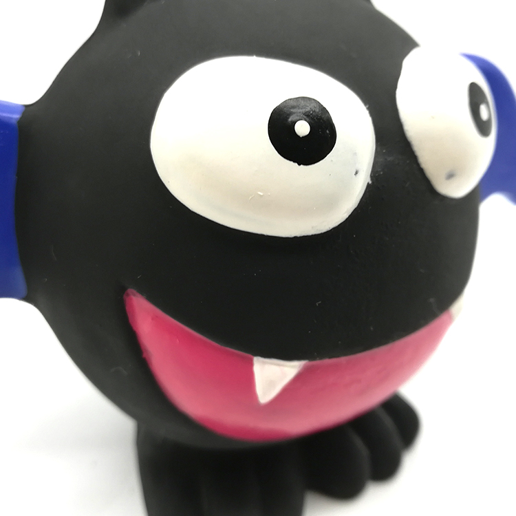 Rubber Halloween Bat Dog Toys Squeaky Latex Toothbrush Chewy Puppy Pet Toy 3pcs/Pack