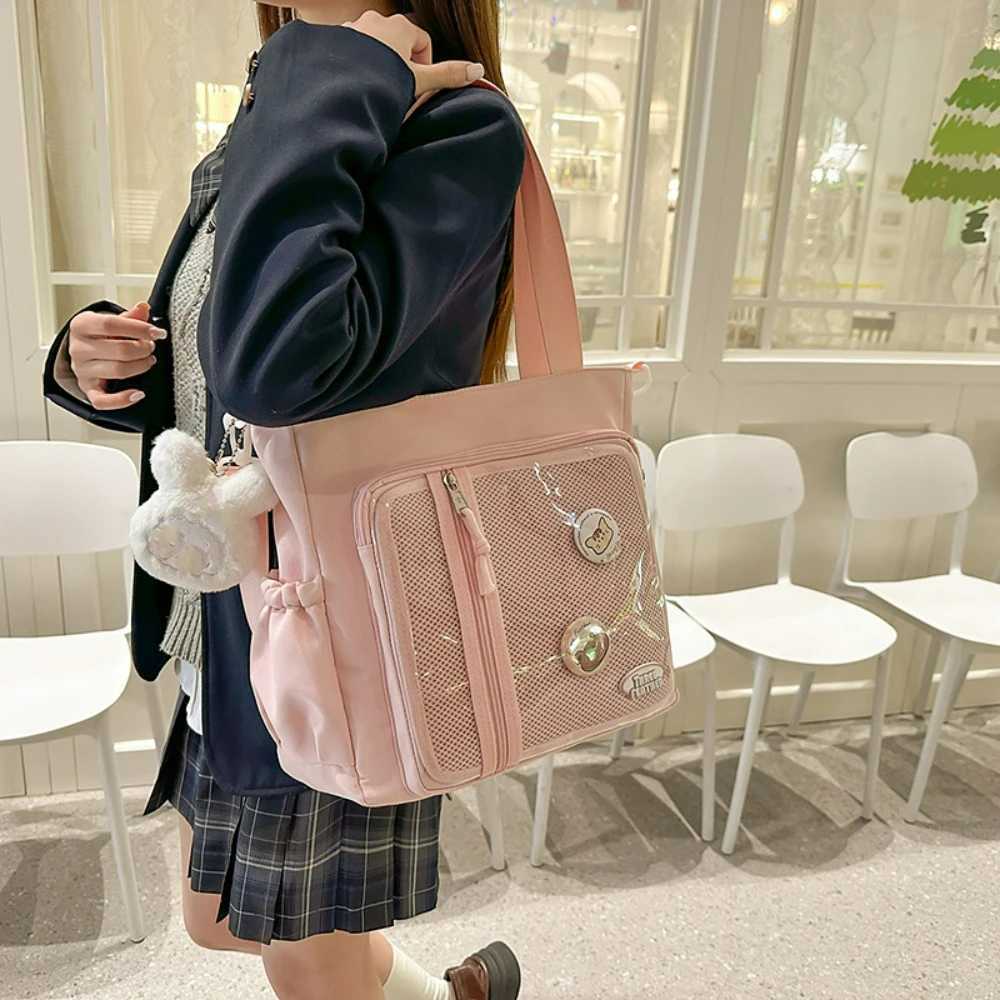 New Original Japanese Harajuku Cute Girl Ulzzang Ita Bag Student Class Large-capacity Shoulder Bag Crossbody Bag XJ250610