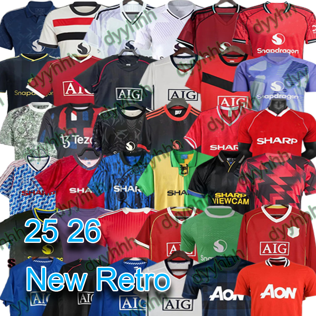 2025 2026 DE LIGT HOJLUND MAINOO MOUNT football RED shirt Soccer Jersey Pre ManchStone Roses MARTINEZ CASEMIRO RASHFORD B. FERNANDES 1991 kit kids player MAINOO DALOT