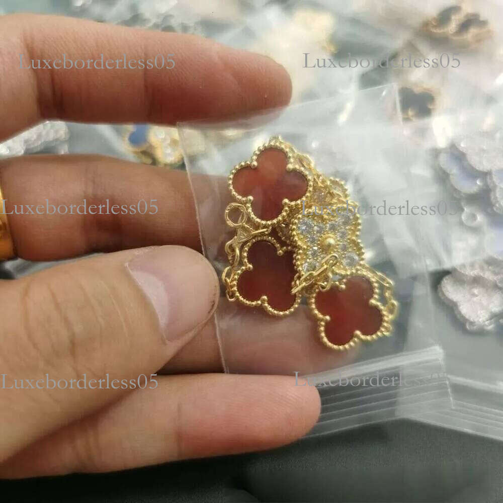 vanly cleefe bracelet Woman vanly cleefes bracelets Luxury vanly clefs bracelets Gold High Version Womens 18K Rose Gold trend designer four leaf clover bracelet b5b