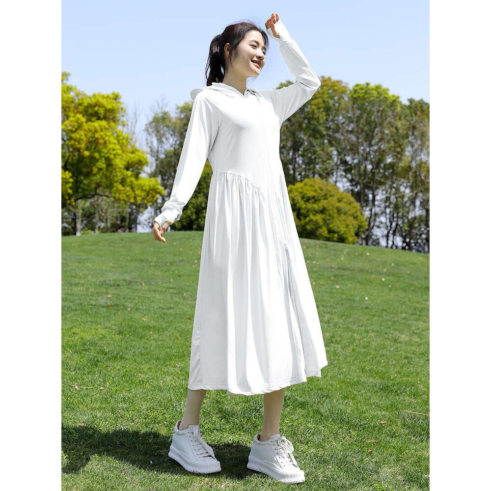 Designer Clothing 2025 Long Full Body For Women, Summer Ice Silk UV Skirt, Slim Fit Jacket With Large Brim Sun Protection Clothing