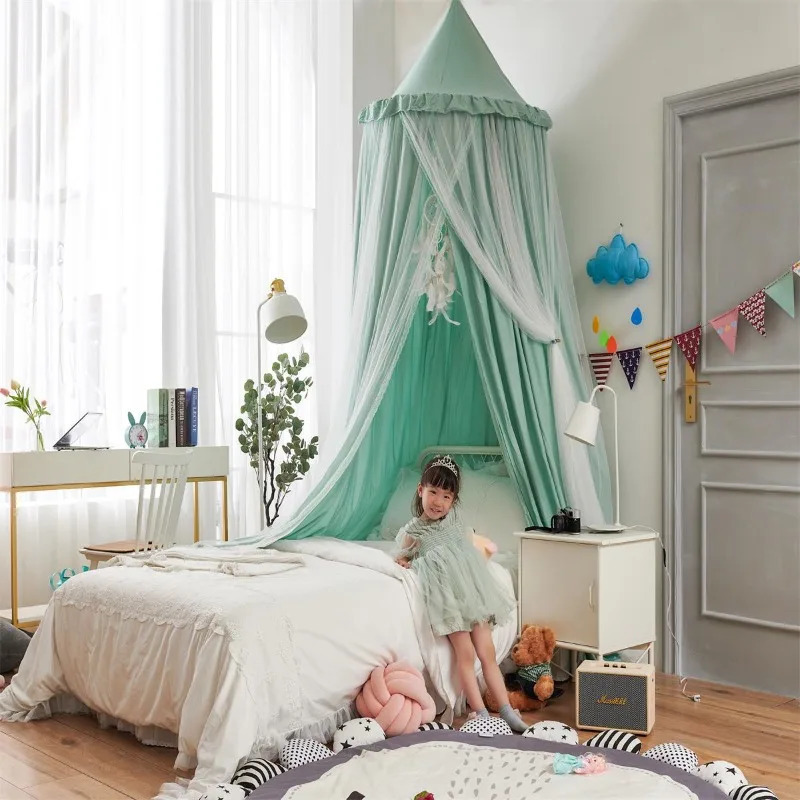 Bed Curtain Mosquito Net Integrated Doublelayer Dome Blackout Household Childrens Tent 15 Meters 250604z