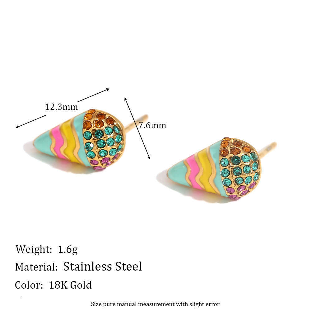 Summer Fashion: Niche Personality's Glittering Gold Plated Sandalwood Ear Cuffs with Delightful Dessert Designs