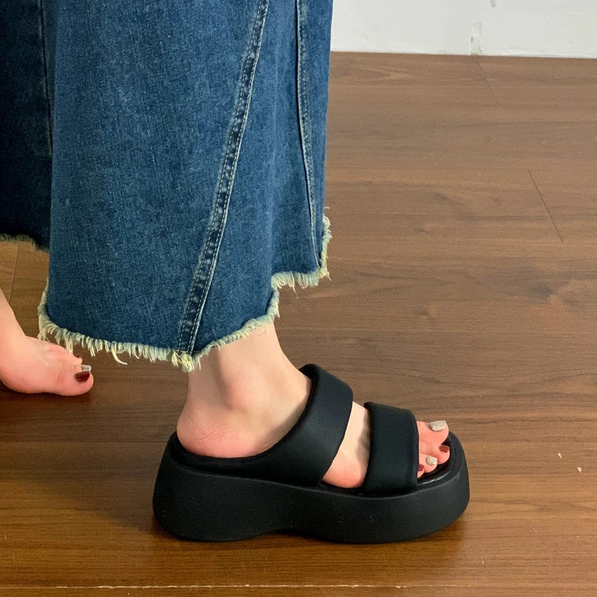 Slippers Women Summer Slides On A Wedge Female Shoes Platform House Slippers Platform Shoes Slides Slipers Women On A Wedge 250609