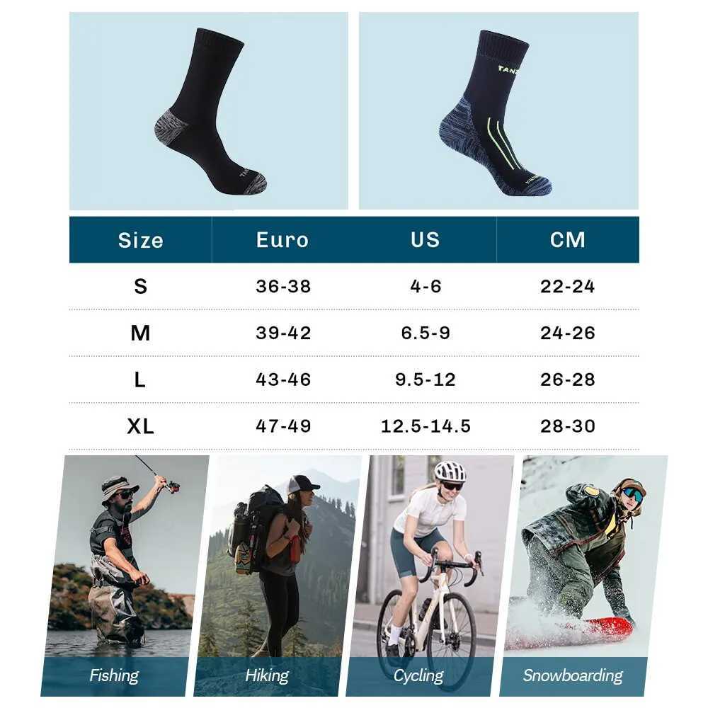 Waterproof Socks for Men Warm Snow Thermal Sports Sock PORELLE MEMBRANES Snowboard Cycling Ski Winter Black Blue Z250610