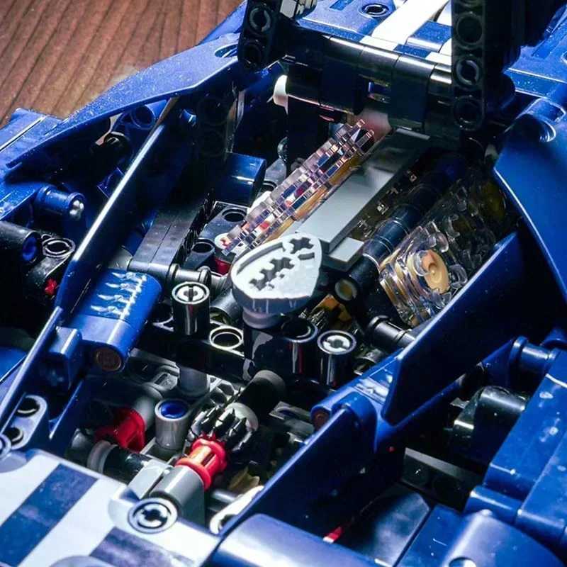 New 1466Pcs Technical 42154 Building Blocks Blue GT Race Car Assembly MOC Model Set Vehicle DIY Assembly Toy Adult Birthday Gift Z250611