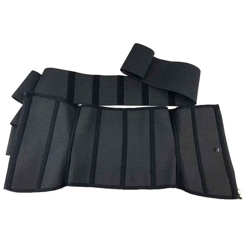 9 Steel Bones Waist Trainer Corset Shaper Adjustable Belly Tummy Control Snatch Me Up Wrap Stretch Bands Slim Body Women 250610