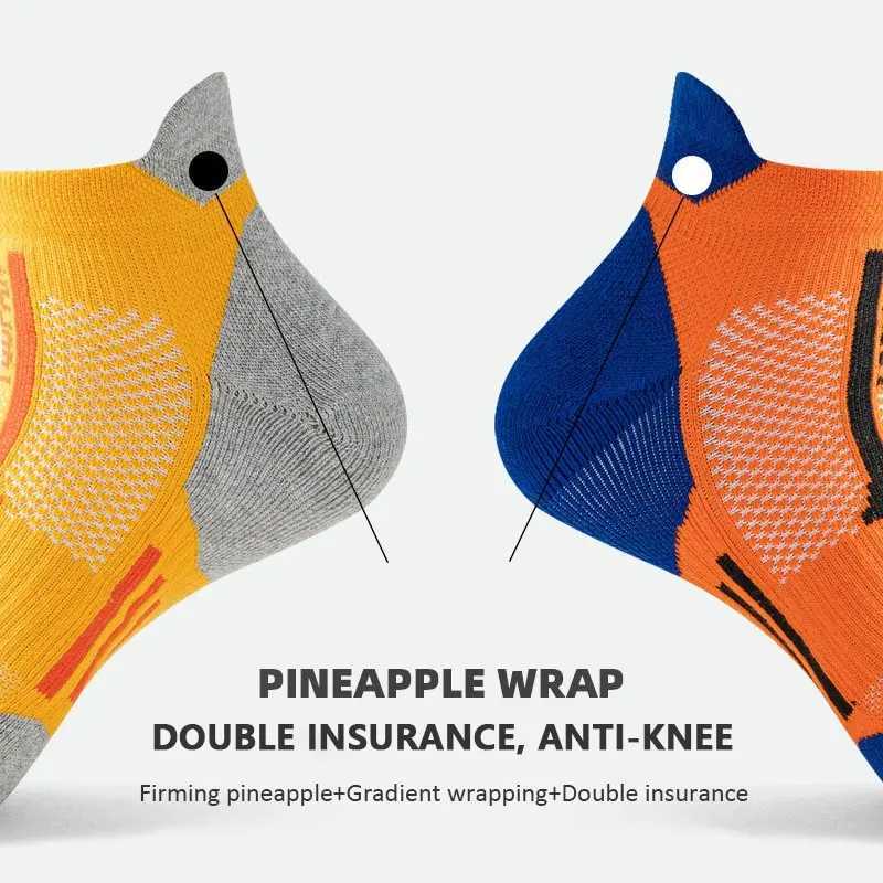 3 Pairs Men Sport Running Socks Outdoor Cycling Socks Breathable Cotton Men Basketball Socks Camping Fitness No Show Gym Socks Z250610