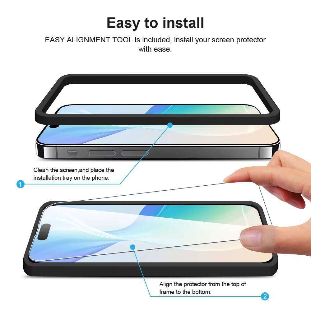 3D HD Clear Tempered Screen Protector Film for Protective Glass iphone 17 16 15 14 13 12 11 Pro Max Plus XR SE