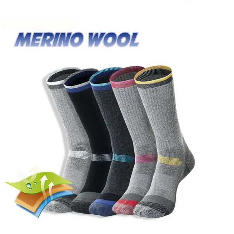 2 Pairs Merino Wool Thermal Socks For Men Women Winter Keep Warm Ski Hiking Socks Sports Outdoor Thermosocks Thicken M L XL Z250610