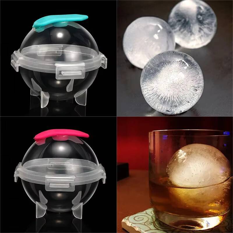ice maker ddmynov New Whiskey Ball Mold Cube Tray Spherical Household Easy-release PP Ice Make Mould Artifact Tool for Bar Home