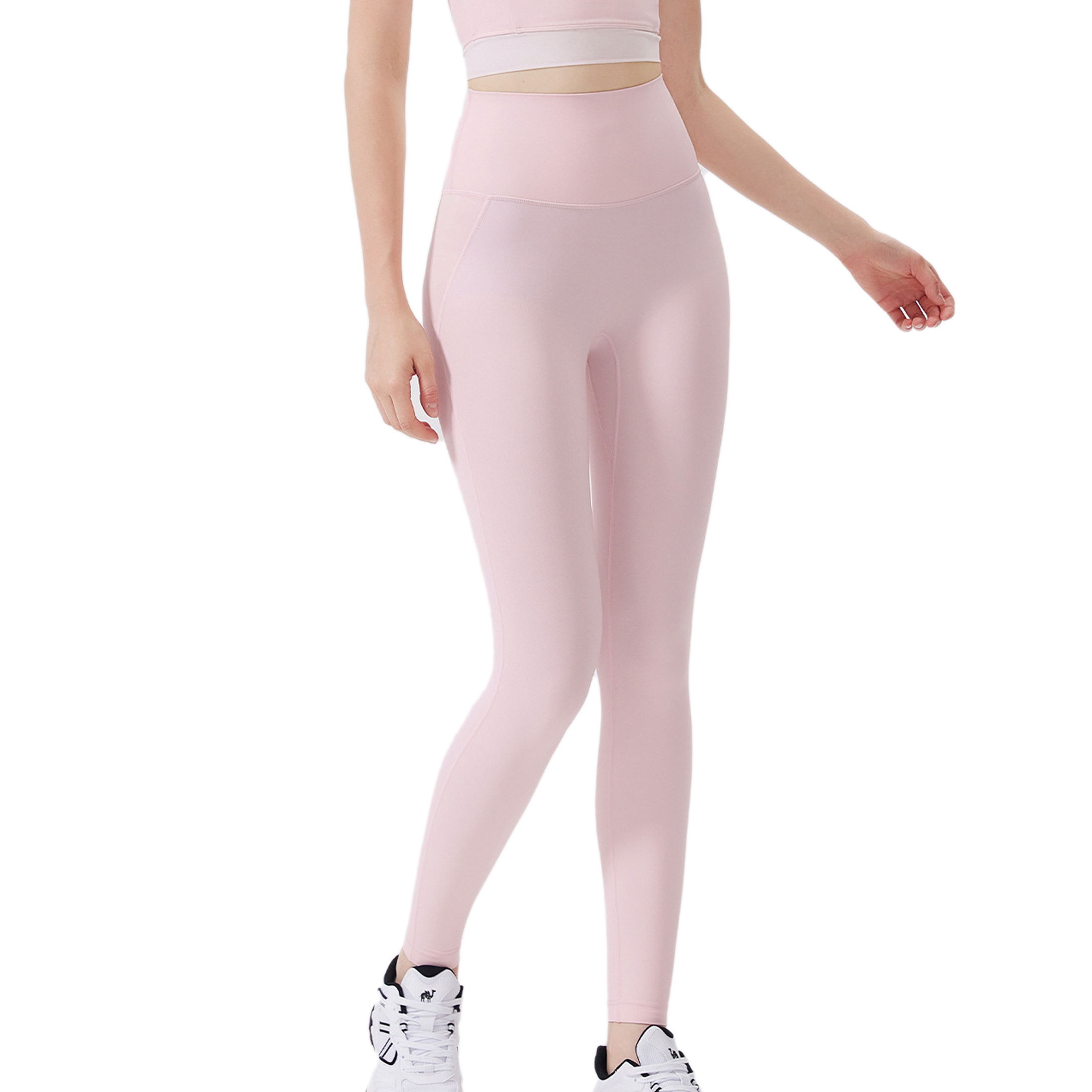 T-Line Free High Waisted Hip Lifting Yoga Pants Tummy Tucking Nude Running Exercise Leggings