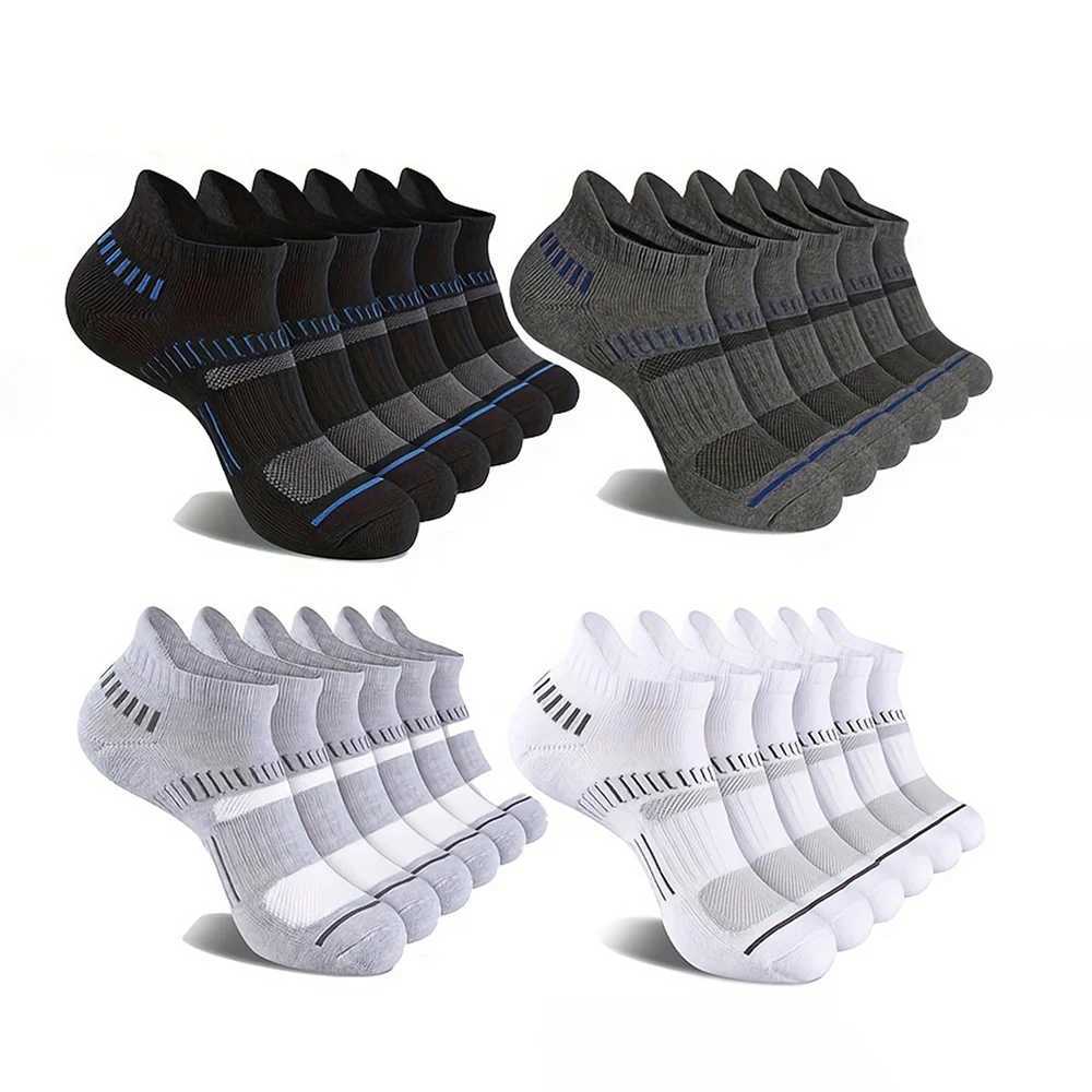 6/24 Pairs Sports Socks For Men Women Breathable Running Fitness Compression Socks Professional Marathon Quick Dry Socks Elastic Z250610
