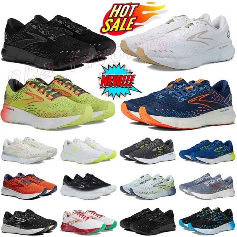 Brookshoes Brooks Running Shoes Sneakers Women Men Ghost 15 Glycerin GTS 20 Cascadia 16 Mens Womens Trainers Outdoor Sports Sneakers Black White Orange Purple 36-45
