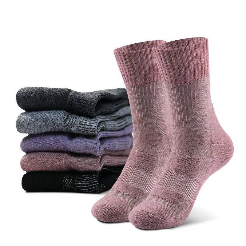 40% Merino Wool Hiking Socks for Men Women Spring Summer Thin Hiking Trekking Skiing Hunting Fishing Seamless Outdoor Sports Z250610