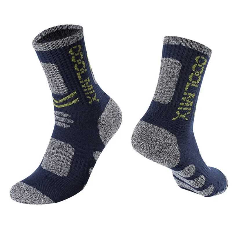 Mens Outdoor Sports Socks Suitable for Hiking Mountaineering Sweat Absorption Breathable Pure Cotton Sports Socks Z250610
