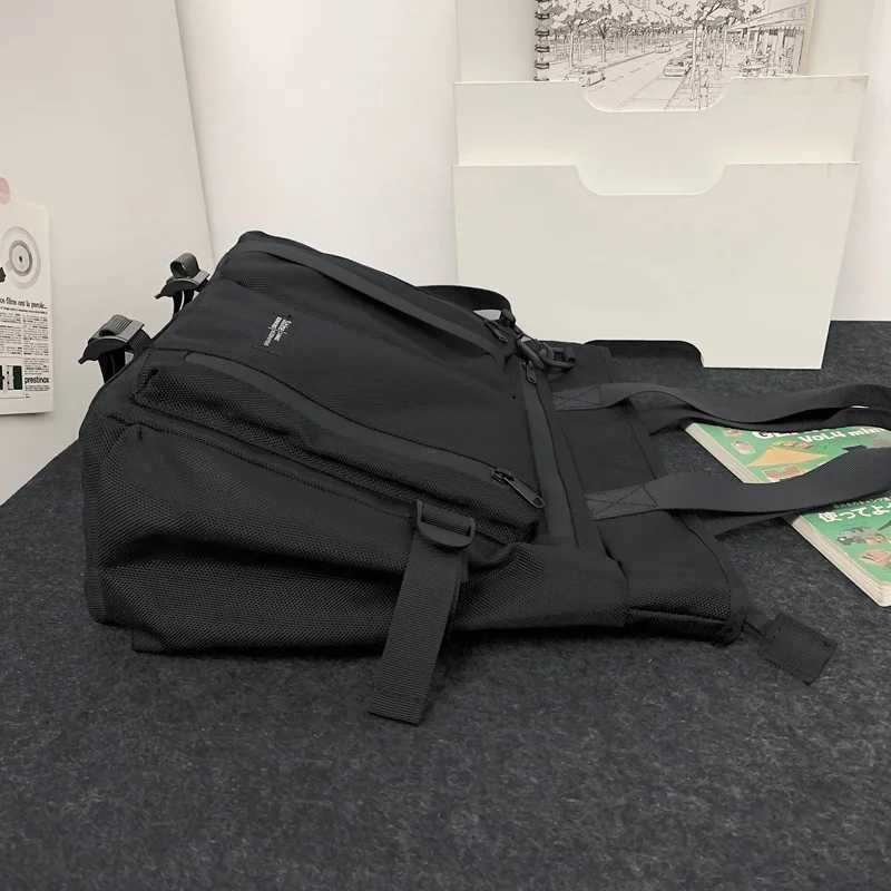 Trendy brand tooling messenger bag large capacity Japanese shoulder bag mens multi-functional commuter computer bag sports hand W250610