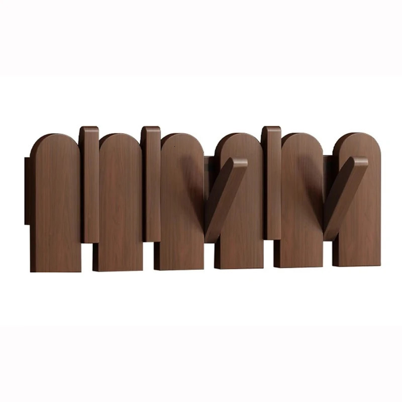 Piano key hanging clothes rack solid wood wall hanging entrance coat rack wall mounted no drilling high-end feeling entran 250604