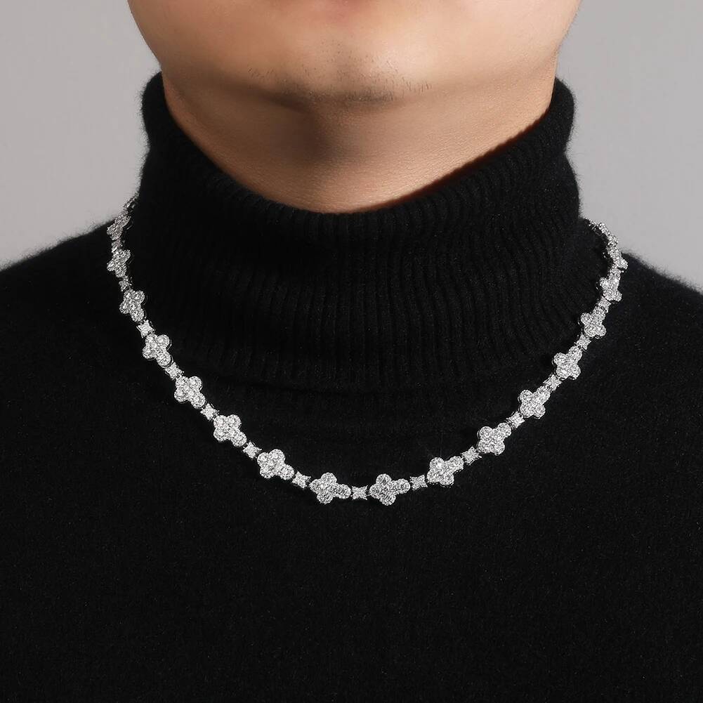 UWIN Tennis Chain With Full Iced Out Star CZ Cubic Zircon Fashion Luxurious Choker HipHop Jewelry