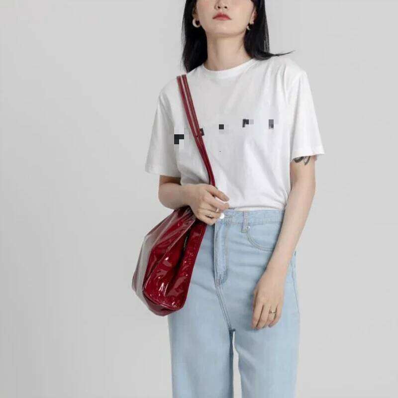 Vintage Female Large Capacity Ladies Shopping Bag Fashion Patent Leather Women Shoulder Bags Casual Solid Color Tote Handbags