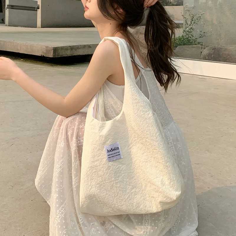 Canvas Tote Bags For Women Large Capacity Single Shoulder Bag Student Classes Commute Laptop Carrying Bag Casual Handbags XJ250610