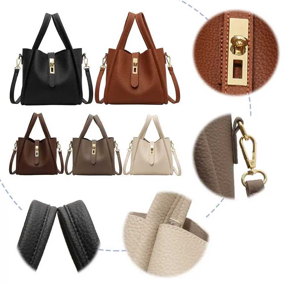 Bucket Bag for Women Magnetic Closure Shoulder Bag PU Leather with Inner Bag Satchel Bag Solid Handbag for Work TravelXJ250610