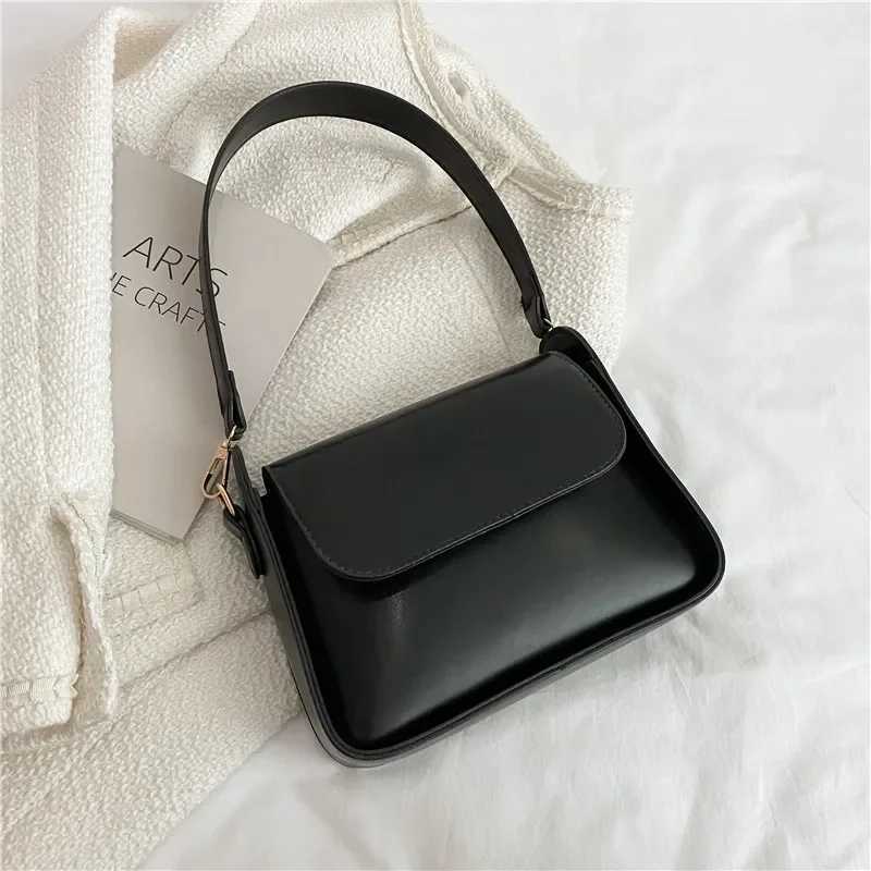 Chic Simple Small Flap Shoulder Bags For Women Solid Color Pu Leather Handbag Clutch Lady Crossbody Purse Messenger BagXJ250610