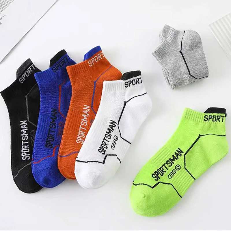 5/10Pairs High Quality Men Ankle Socks Breathable Sports Socks Mesh Casual Athletic Summer Thin Cut Short Socks Size 38-44 Z250610