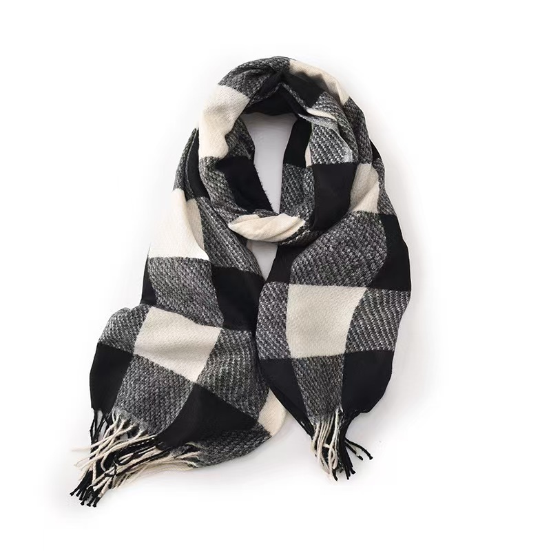 T938 scarf women's winter new all-match high-end medium-length cashmere warm thickened shawl