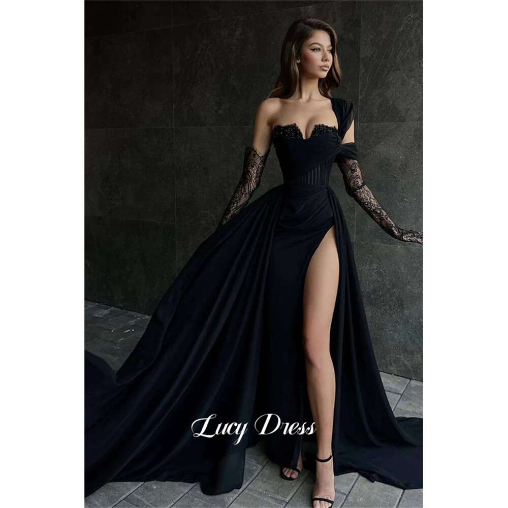 Lucy Luxurious Evening Dress Bead Embroidery Decoration Dresses for Prom Long Wedding Party Sharon Happy 2024 New Customized