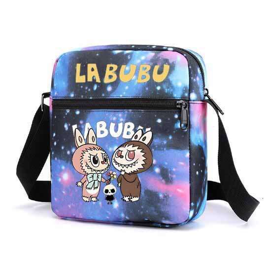 New Labubu Student Backpack Boys and Girls Children's Shoulder Crossbody Box Lunch Bag