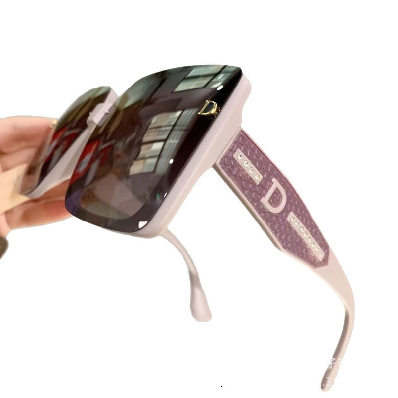 Trendy Large Frame for Men and Women Summer High-end Feel Sunglasses TikTok Internet Celebrity Polarized Glasses