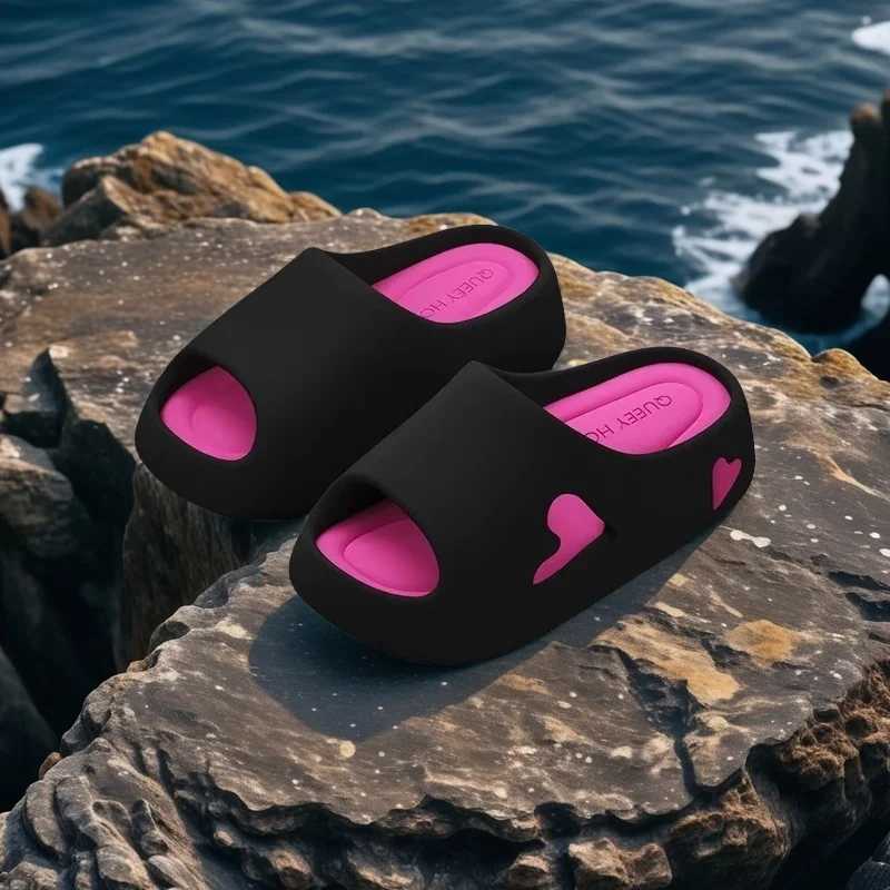 House Slipper Flip Flop Women Love Heart Platform Cloud Outdoor Indoor Summer Soft Sandal Slides Ladies Home Hotel Shoe Flat EVA XJ250610