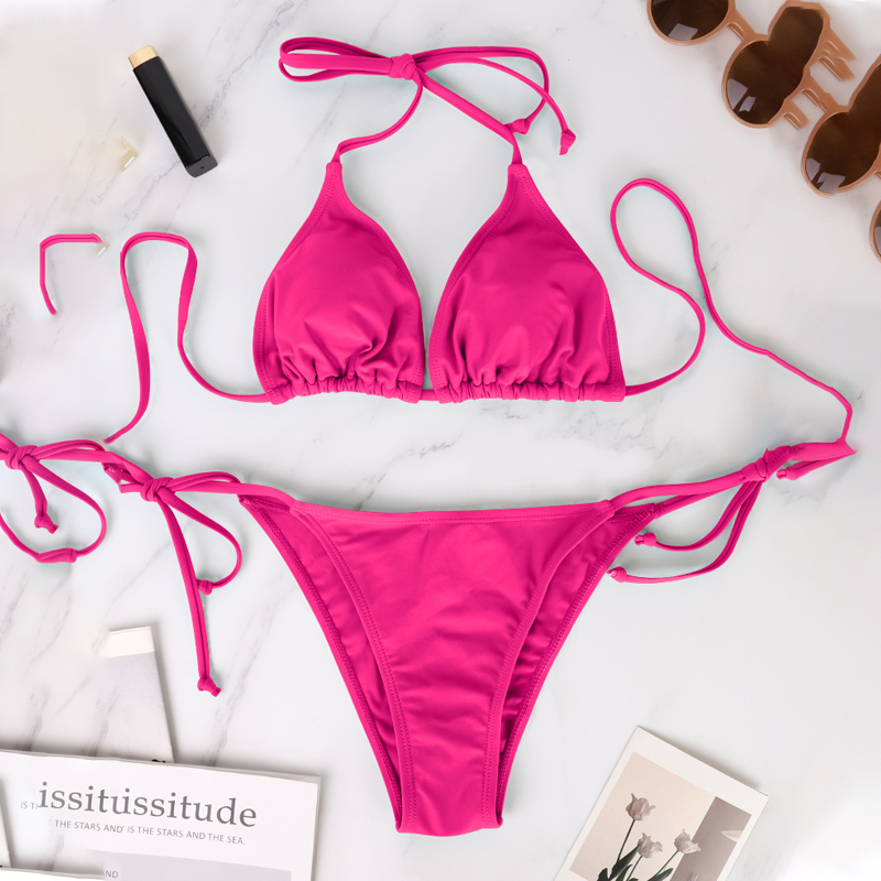 Bikini Split Swimsuit Two Piece Set, European and Fashion Bikini Hot Spring Swimsuit for Women