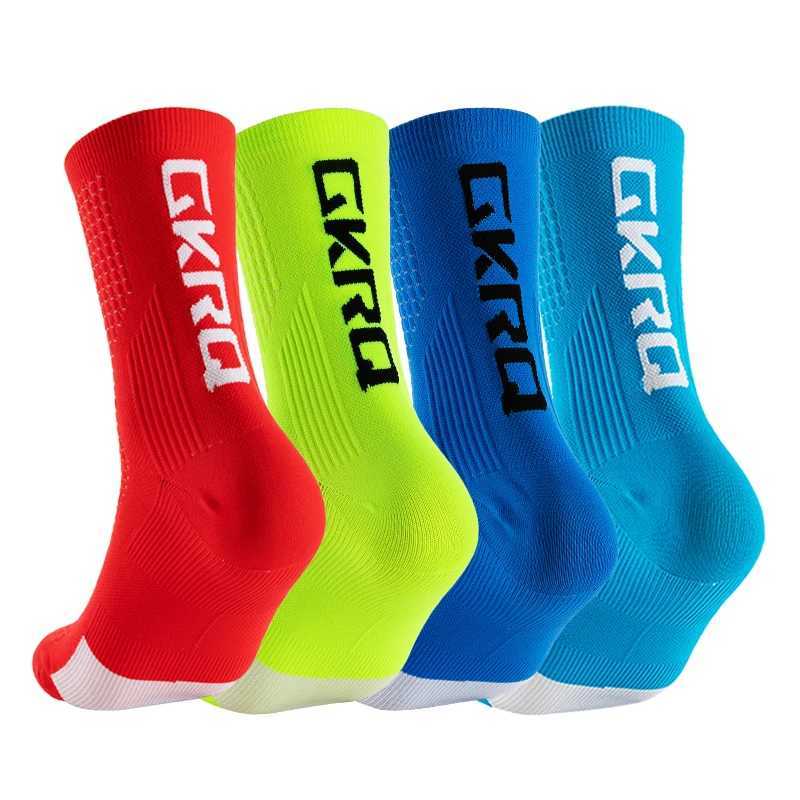 GKRQ 4pairs 2023 New Cycling Socks Bike Nurse Compression Road Bike Running Mtb Knee-high White Sports Funny Brand Black Z250610