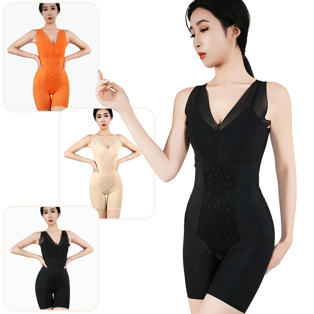 Women Tummy Control Slimming Shapewear Full Body Fajas OnePiece Shaper Waist Trainer Underwear Flat Belly Underbust Corset 250610