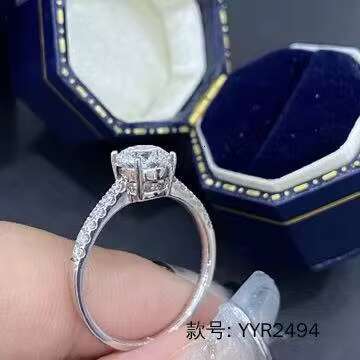 Wholesale Real IGI Certified Platinum 1ct Diamond Wedding Ring Classic Lab Grown Diamond Women Engagement Ring Jewelry Set.