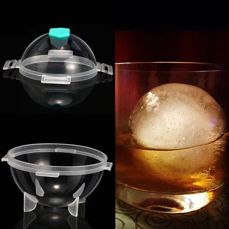 ice maker ddmynov New Whiskey Ball Mold Cube Tray Spherical Household Easy-release PP Ice Make Mould Artifact Tool for Bar Home