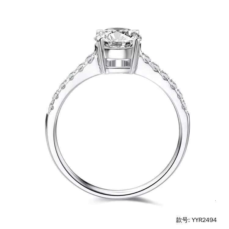 Wholesale Real IGI Certified Platinum 1ct Diamond Wedding Ring Classic Lab Grown Diamond Women Engagement Ring Jewelry Set.