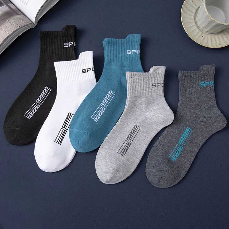 10 Pairs High Quality Lot Mens Socks Casual Breathable Socks Men Cotton Socks Run Sports Socks Men Gift Socks Large Size 38-45 Z250610
