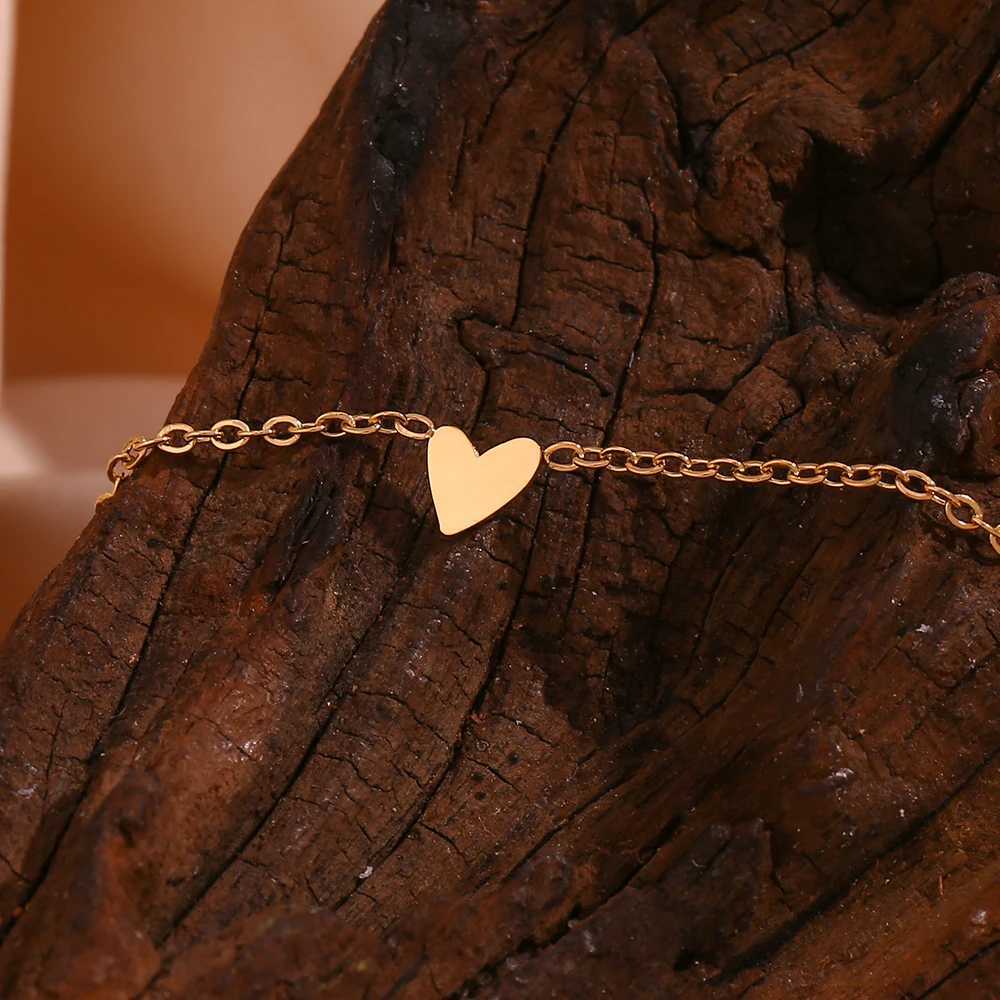 MamacitaSlay Lovely Minimalism Three Heart O-Chain Stainless Steel Bracelets For Women Waterproof Trendy Luxury Designer Jewelry XJ250707
