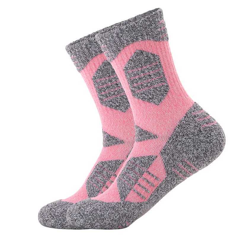 Winter Women Cotton Warm Hiking Socks Thickened Climbing Skiing Trekking Breathable Sports Socks Thermosocks Z250610