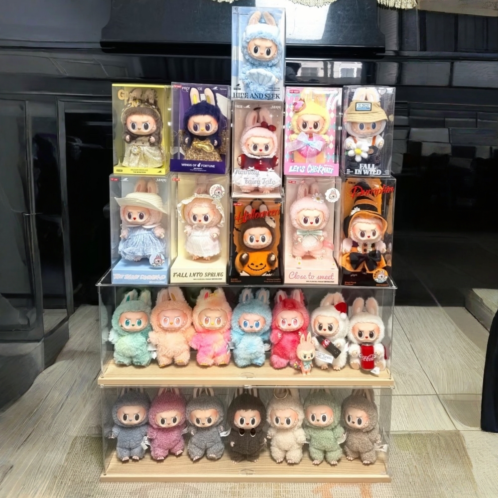 Limited Edition Box Labubu I II III The Monsters Exciting Arons Series Toys Cute Action Anime Figure Doll Kids Gifts L205316 Labubu