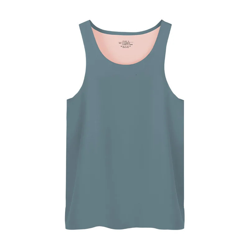 Summer Men Tank Tops Seamless Vest Mans Bodybuilding Undershirt Solid Slim Sleeveless Tshirts Male Tee Clothes Plus Size 250609