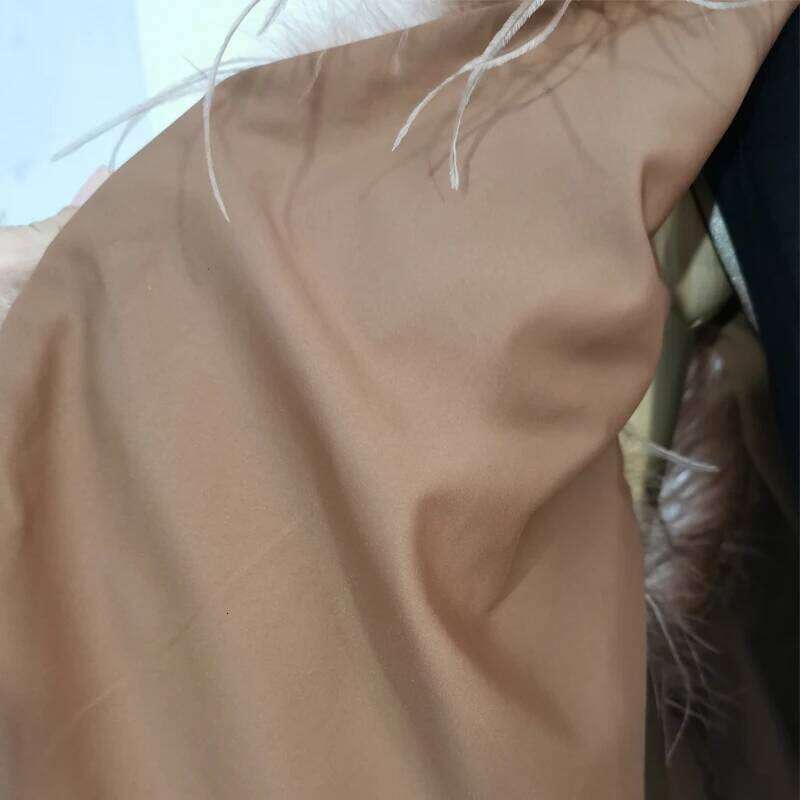 New 100% Fashion Women's Sleeveless Coat Ostrich Hair Tank Top Jacket Real Fur Coat Vest Customizable Size