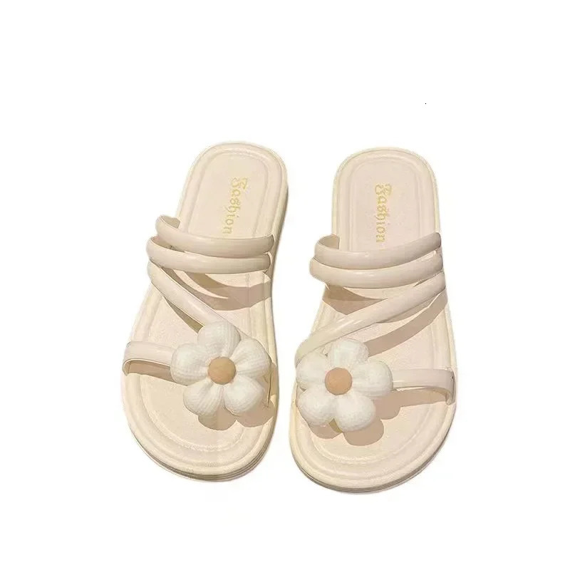 Summer Womens Fashion Slippers - Thick Sole Non-slip Wear-resistant for Indoor Outdoor 250609